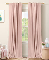 100% Blackout Shield rideau face avant blush pink, style et opacité