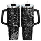 34HD tumbler face avant avec artwork galaxie, design attrayant