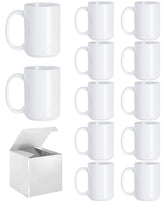 ABBSH tasse de face 15 oz présentée avec boîte, protection d'expédition