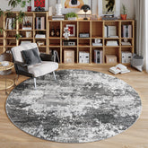 Acapet tapis rond face avant montrant motif gris et confort visuel