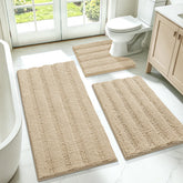 ACCUMTEK tapis devanture beige montrant confort et style rayé