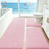 ACCUMTEK tapis devant baignoire rose offrant confort et absorption