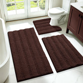 ACCUMTEK tapis ensemble face avant montrant design rayé et confort
