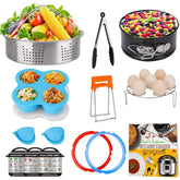 Acnusik panier vapeur frontal montrant cuisson saine des légumes