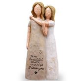 AcowSpt figurine mère et fille vue de face montrant l'étreinte chaleureuse