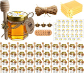 Adabocute pot de miel pack frontal montrant 40 pots, idéal pour cadeaux