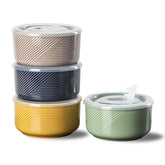 Adewnest bol céramique face avant montrant couleurs et finition, pratique pour repas