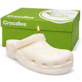 AIR WAX bougie Croc devant dans sa boîte cadeau, idéal pour offrir