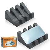 AIXIAOYA porte-savon gris en vue avant, maintien sécurisé