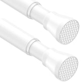 AIZESI ensemble 2 tringles blanches posées, solution sans perçage pratique