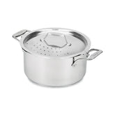 All‑Clad multipot vue face montrant le couvercle verrouillable et la silhouette durable