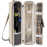 ALLCAMP sac à vin face crème élégant et portable pour sorties