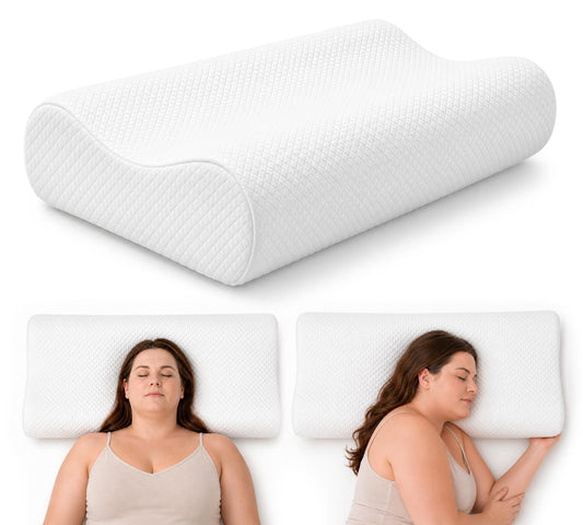 AM AEROMAX oreiller face avant montrant sa forme ergonomique et confort amélioré
