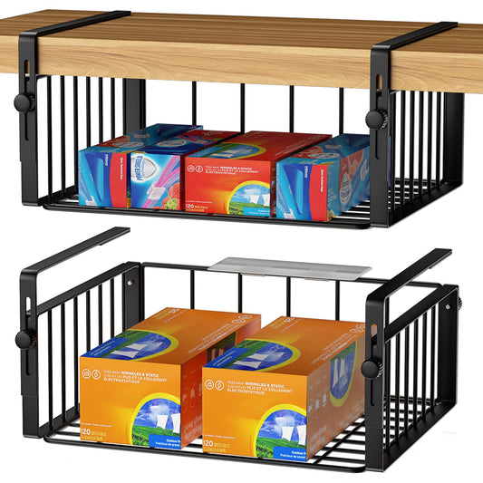 AmonHouseware vue avant du panier sous étagère pour optimiser rangement