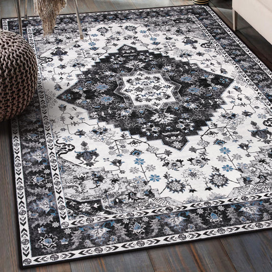 Amearea tapis face avant montrant motif vintage et ambiance élégante