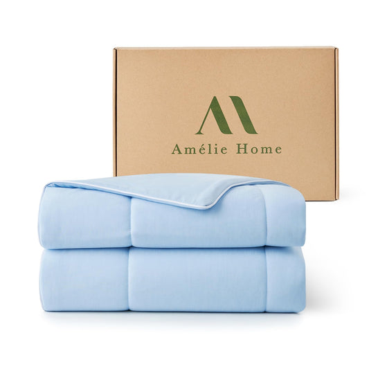 Amélie Home couette recto Heather Ice Blue offrant fraîcheur immédiate