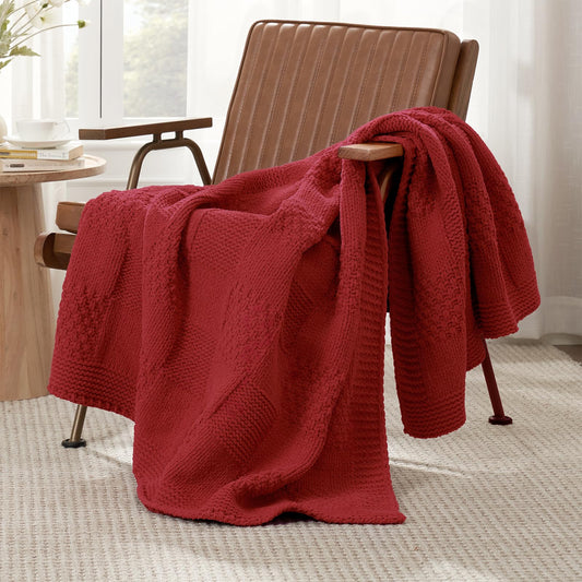 Amélie Home plaid rouge face avant apportant chaleur et style