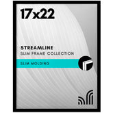Americanflat cadre 17x22 face noire, met en valeur et protège l'œuvre