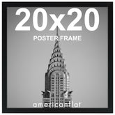 Americanflat cadre 20x20 face noire montrant un rendu soigné et valorisant