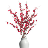 Ammyoo branches cerisier face montrant fleurs rouges et volume