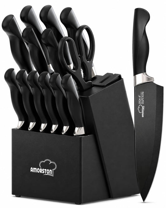 Amorston bloc ensemble frontal montrant rangement organisé et gain de place