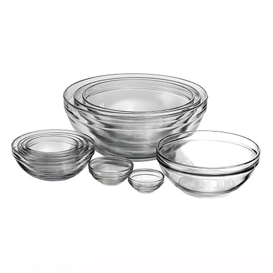 Anchor Hocking vue face avant des 10 bols en verre, gain de place