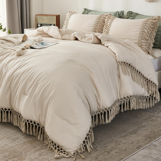 Andency parure couette face entier montrant design bohème et confort
