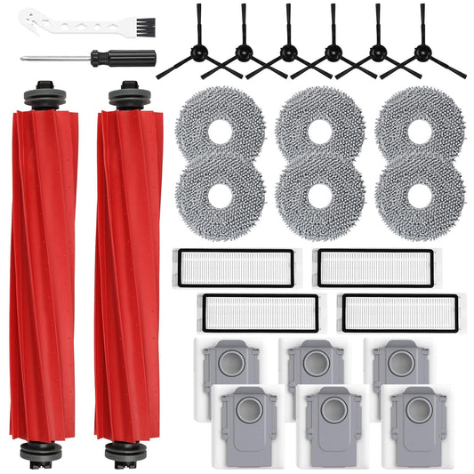 AnDongo emballage avant montrant kit 26 pièces et compatibilité Roborock Q Revo