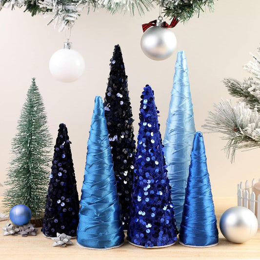 Anglechic sapin cône ensemble face montrant l’aspect festif