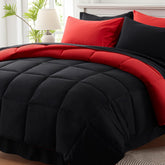 Anluoer couette face rouge montrant style vibrant et confort