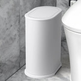Anzoymx corbeille face avant blanche, design étroit économise l'espace