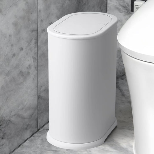 Anzoymx corbeille face avant blanche, design étroit économise l'espace