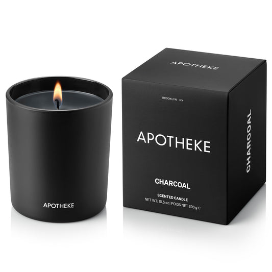 APOTHEKE bougie Charcoal vue avant productrice d'ambiance chaleureuse
