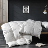 APSMILE couette face avant montrant design hôtelier et confort