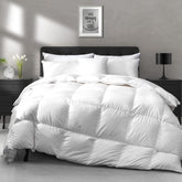 APSMILE emballage de la couette king montrant protection et dimensions pratiques