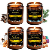 Aredenua coffret avant: quatre bougies pour ambiances hivernales