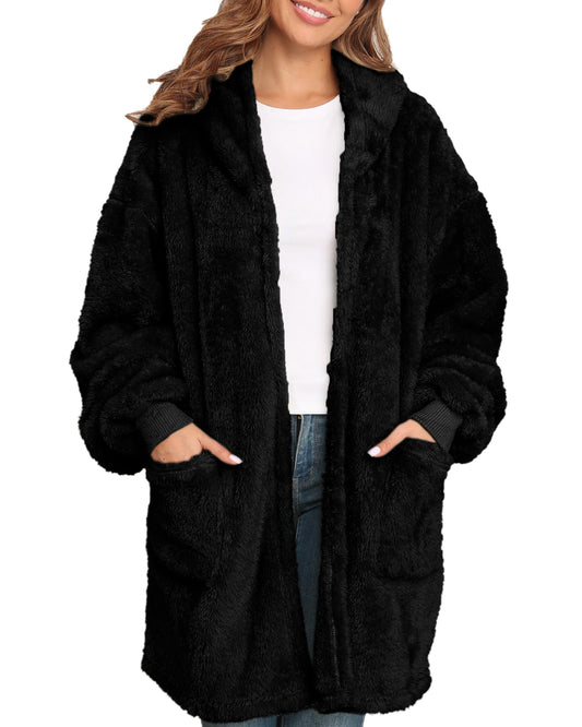 Argstar veste oversize vue de face montrant la coupe confortable et cosy