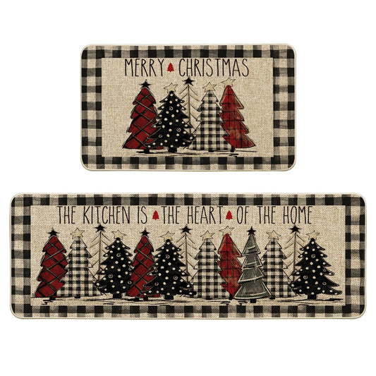 Artoid Mode tapis face avant buffalo plaid apportant ambiance festive