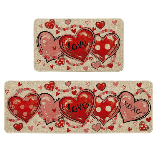 Artoid Mode tapis face avant motif cœurs apportant charme décoratif
