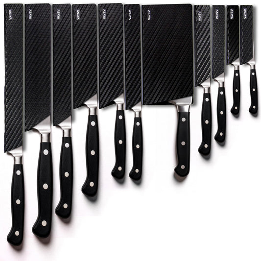Asaya packaging avant montrant le lot de 11 protège-lames, protection pratique