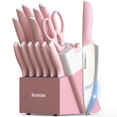 Astercook ensemble devant montrant le bloc et toutes les lames, esthétique et pratique