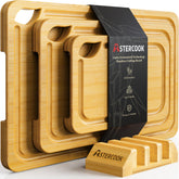 Astercook vue d’ensemble de l’ensemble planches et support, gain de place