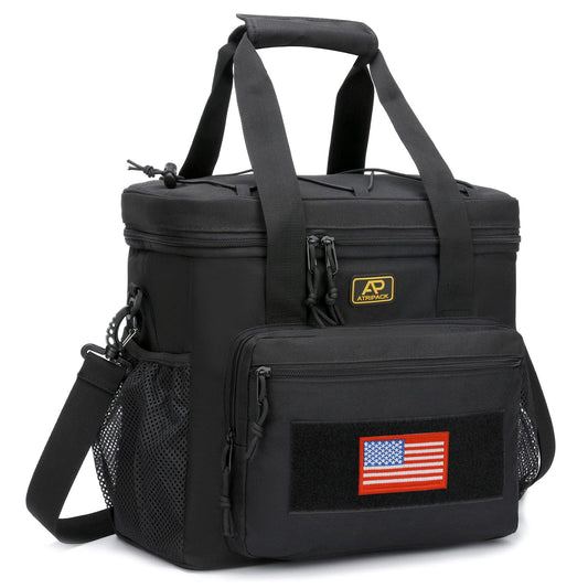 ATRIPACK face avant du sac repas montrant capacités et poches pratiques