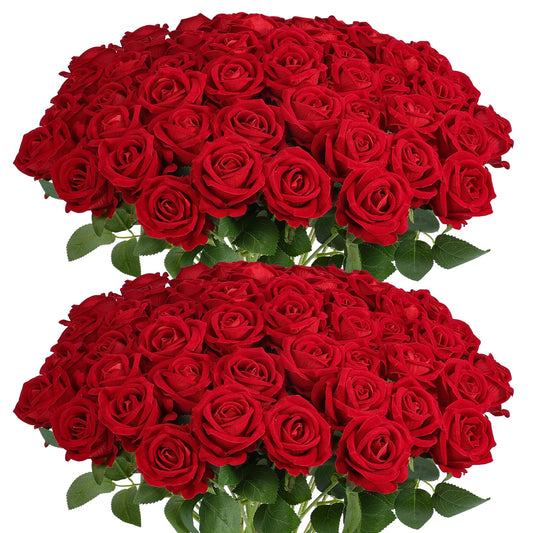 Auihiay vue avant du paquet de 60 roses, idéal pour décors