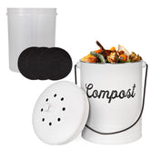 AuldHome Design vue avant du bac compost, design compact et esthétique