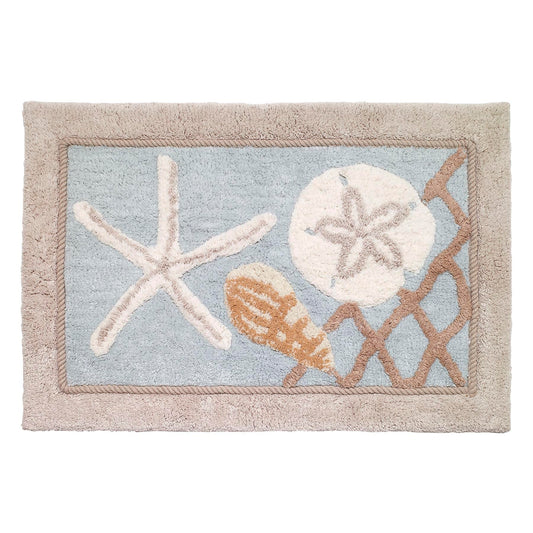 Avanti Linens tapis devanture montrant motif côtier et confort absorbant