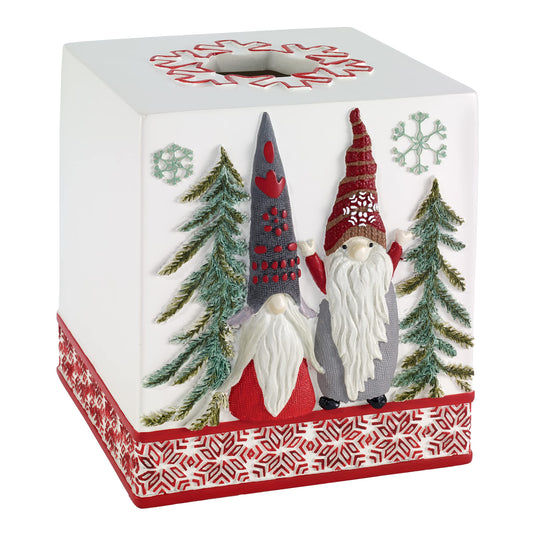 Avanti Linens housse gnomes vue de face apportant une décoration de Noël élégante