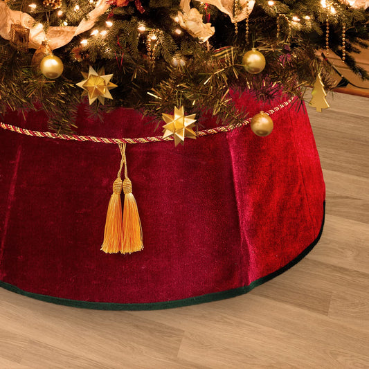 AWISUK collerette de sapin vue avant, masque le pied et embellit la pièce