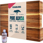 BABILONIA planche acacia face avant montrant finition prête à l'emploi