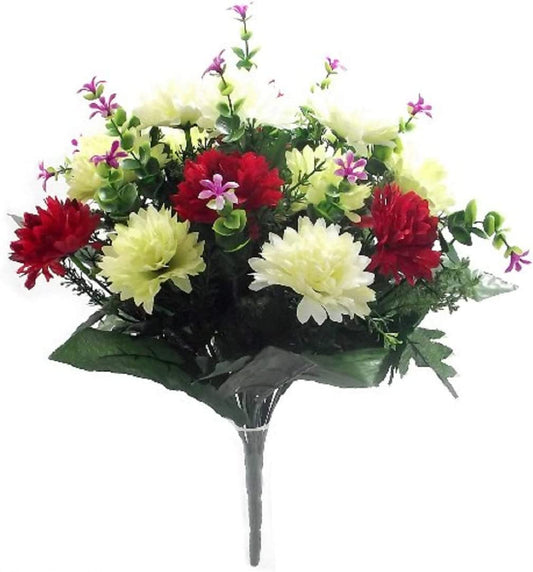 Bagari fleurs artificielles face avant montrant couleurs vives et aspect décoratif